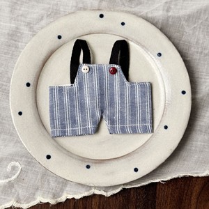 Ensemble de vêtements personnalisés de 17 cm, salopette rétro rayée, tenues et accessoires pour poupées de 10 cm, vente en gros - Product Image 6