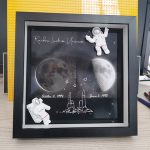 Cadre de boîte creuse 3D 12 pouces 3 cm de profondeur intérieure en verre Fabriqué en Chine Vente en gros Cadre de boîte à ombre 12x12 pouces Blanc Noir <span class=keywords><strong>30x30</strong></span> cm - Product Image 5
