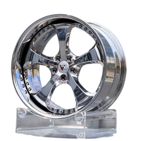 Jantes forgées VeroX 2 pièces, chrome poli, 5 branches, à déport profond, en alliage, pour BMW, Mercedes-Benz, Audi, Supra, Nissan, Subaru