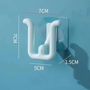 5*7*3.5cm ev tuvalet deliksiz drenaj rafı terlik askı kancası plastik kanca - Product Image 6
