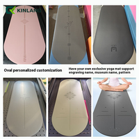 Tapis de yoga pour femme en caoutchouc 183 cm 5 mm double face antidérapant personnalisé de haute qualité durable absorbant la transpiration