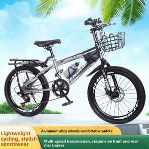 Sepeda Gunung Anak DomeRide Rem Cakram Ganda Gigi Variabel Garpu Kaku Tanpa Suspensi 20-inci Rangka Baja Karbon Tinggi - Product Image 3