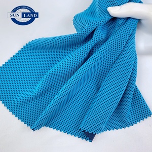 Trung Quốc T-Shirt sản phẩm mùa hè Khăn chất liệu 100% polyester cảm ứng mát mẻ tổ ong lưới vải dệt kim - Product Image 3