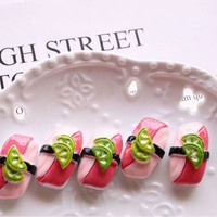 Cabochons plats en résine Kawaii mignons, imitation aliments (pain, hamburger, sushi, gâteau, chocolat), pour fournitures artistiques et décoration artisanale DIY