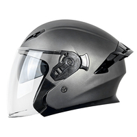 Casque de moto 3C&DOT 3/4 avec visière double et prêt pour le Bluetooth, directement de l'usine