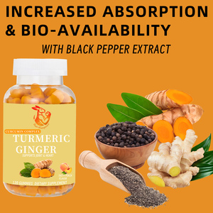 Gomitas Premium de Cúrcuma y Jengibre con Extracto de Pimienta Negra, Favorecen una Digestión Saludable y Promueven la Salud de las Articulaciones - Product Image 4