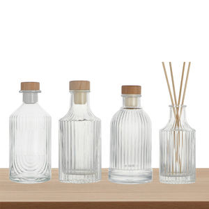 Bouteille de recharge de diffuseur d'arôme de roseau en verre vide de luxe de 150ml décorative à la main - Product Image 1