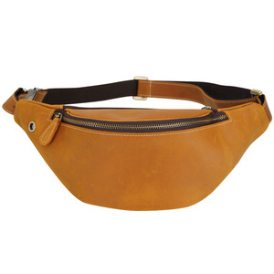 <span class=keywords><strong>MAROQUINERIE</strong></span> Drop Shipping Logo Personnalisé En Cuir Véritable Sac <span class=keywords><strong>Banane</strong></span> Sac De Taille Pour Homme - Product Image 3