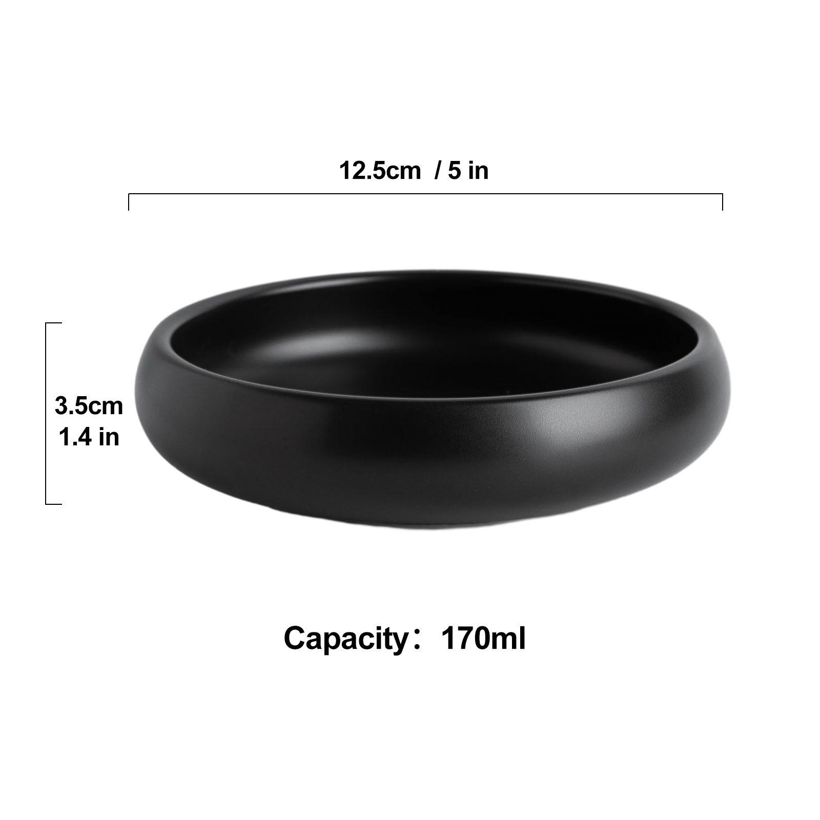 Piatto rotondo da 5 pollici