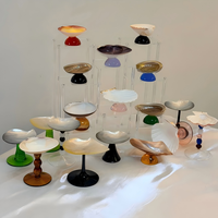 Verre en forme de conque fait main, écologique, blanc, capacité 51-100 ml, pour vin et cocktails, résistant aux hautes températures