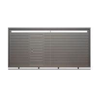 Nieuwe Chinese stijl aluminium anti-diefstal schuifpoort parkeerplaats school push-pull fabriek landelijke aluminium kunstdeur