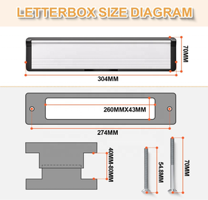 VOLCRIX - Buzón de Aluminio y Acero Inoxidable para Edificios, Buzones de Primera Calidad - Product Image 4