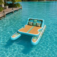 Yacht gonflable à moteur électrique, fabricant direct, bateau de tourisme motorisé, radeau de loisirs flottant, plateforme aquatique