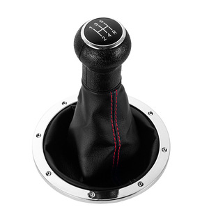 Manual Transmission Gear <b>Shift</b> <b>Knob</b> Cover Black With Red Stitching 5 Speed For Volkswagen Golf Retrofit Upgrade - Product Image 1