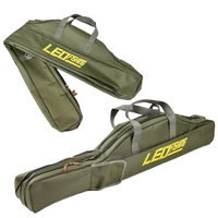 Sac à dos de pêche en polyester double couche, sac de transport portable pour canne à pêche, moulinet et leurres, sac multifonction en toile pour la pêche