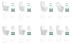 Inodoro de cerámica moderno de alta calidad de fábrica, marca de agua australiana, inodoro de una pieza sin montura montado en el suelo para Baño - Product Image 5