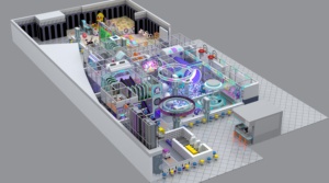 ผู้ผลิตจีน ผลิตอุปกรณ์สนามเด็กเล่นในร่มสไตล์สีสันสดใสธีมอวกาศ พร้อมสไลเดอร์และบ่อบอล สำหรับสวนสนุก - Product Image 3