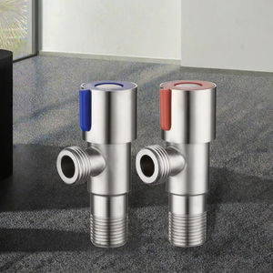 วาล์วเปิด-ปิดมุมฉาก 90 องศา สำหรับห้องน้ำ ออกแบบสำหรับโรงงาน วาล์วน้ำแบบแมนนวลเปิดเร็ว วัสดุทองเหลือง - Product Image 3