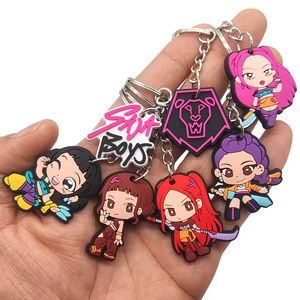 พวงกุญแจอนิเมะยอดนิยม พวงกุญแจ Kpop ขายส่ง DIY การ์ตูน K POP Demon Hunters จี้กระเป๋า พวงกุญแจสำหรับของขวัญ ตกแต่งรองเท้า - Product Image 2
