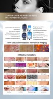 Vente chaude Nouvelle technologie Ai x5 Smart uv Skin Analyzer Machine Est et Machine de gestion des cheveux pour la maison et le salon