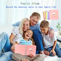 Album photo spirale avec papier artisanal et autocollants pour anniversaire de mariage et projets DIY
