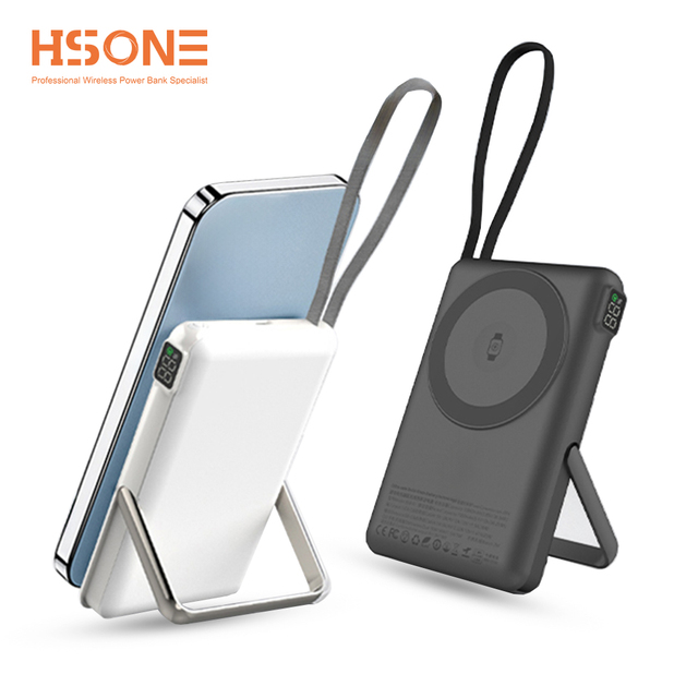 Qi2 Power Bank Magnetic Wireless Charger Powerbank for iPhone Portable External Battery Phone Fast Charging