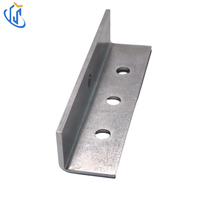 Support triangulaire multi-trous en acier au carbone pour collier de serrage de tuyau anti-sismique, électrogalvanisé, conforme NFPA, compatible 1 "/1-1/4"