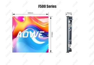 ระบบจอ LED สีเต็มรูปแบบขนาด 4 ม. * 3 ม. รุ่น P2 P2.6 P2.9 P3.91 ขนาด 500*500 มม. สำหรับฉากหลังงานอีเว้นท์กลางแจ้ง รุ่น F500 ขนาด 500 x 500/1000 มม. พร้อมอุปกรณ์ครบชุด - Product Image 4