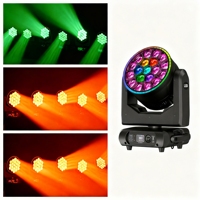Luz Profesional para Escenario de 800W, 19 LEDs RGBW de 40W, Carcasa Resistente al Calor, DMX512, Control por Voz para Conciertos y Eventos