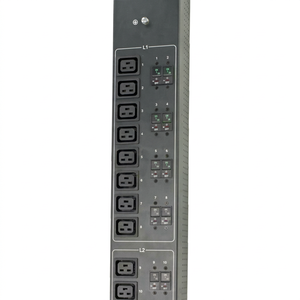 PDU de Rack de 19 Pulgadas 1U Estándar Estadounidense con 8 Tomas de Corriente, 125V 15A, Tira de Alimentación de Aluminio para Centros de Datos, Redes y Gabinetes Industriales - Product Image 1