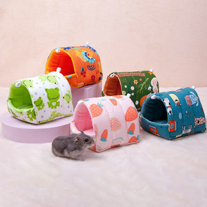 Lit tunnel pour hamster, petit lit pour animaux de compagnie, tunnel de jeu chaud pour ours en soie doré, chambre confortable - Product Image 1