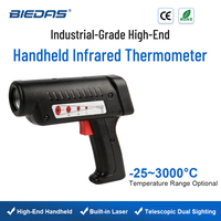 BYDHTLF Télescope télescopique à double visée 400-1800 ℃   Thermomètre infrarouge portatif de haute qualité de qualité industrielle avec plage de température optionnelle