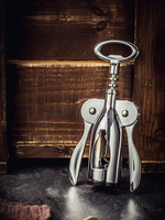 Tire-bouchon Premium YS205 Robuste en Alliage de Zinc, Ouvre-bouteille à Ailettes, Accessoire Cadeau