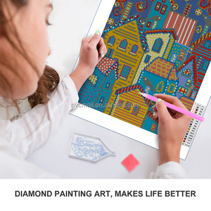 Kit de <span class=keywords><strong>peinture</strong></span> diamant 5d, bricolage, cascade de bord de lac, mosaïque de diamant, broderie, <span class=keywords><strong>peinture</strong></span> de décoration faite à la main, <span class=keywords><strong>peinture</strong></span> par numéros, Art mural - Product Image 3