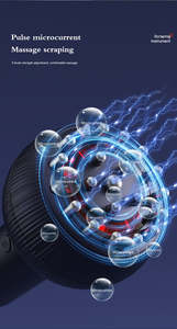 Alat pengikis elektrik pengeruk kesehatan, sikat meridian instrumen pemanas tekanan negatif pijat Gua Sha - Product Image 4