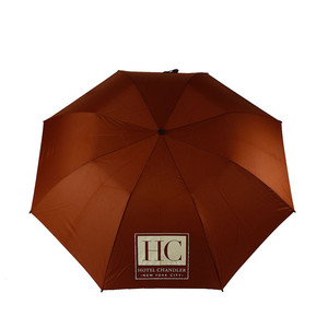 A prueba de viento Auto abierto grande sólido paraguas plegable con Logo - Product Image 5