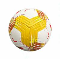 Ballon de football personnalisé taille 5, cousu à la machine, imperméable, antidérapant, matériau durable de qualité supérieure, entraînement, match, promotion