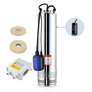 SCM Series 0.75HP 2HP Multistage three/single phase Electric High Lift Stainless Steel Submersible Farm Irrigation Pump