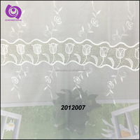 Tissu jacquard transparent en polyester 100 % respirant et léger, broderie macramé, 110 g/m², pour salon (vente en gros)