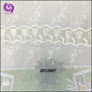 Tissu jacquard transparent en polyester 100 % respirant et léger, <span class=keywords><strong>broderie</strong></span> macramé, 110 g/m², pour salon (vente en gros) - Product Image 4