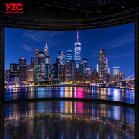 Mur vidéo LED flexible MCOB certifié CE FCC TUV, rayon d'arc personnalisé pour fournisseur de solutions clés en main AV à l'étranger
