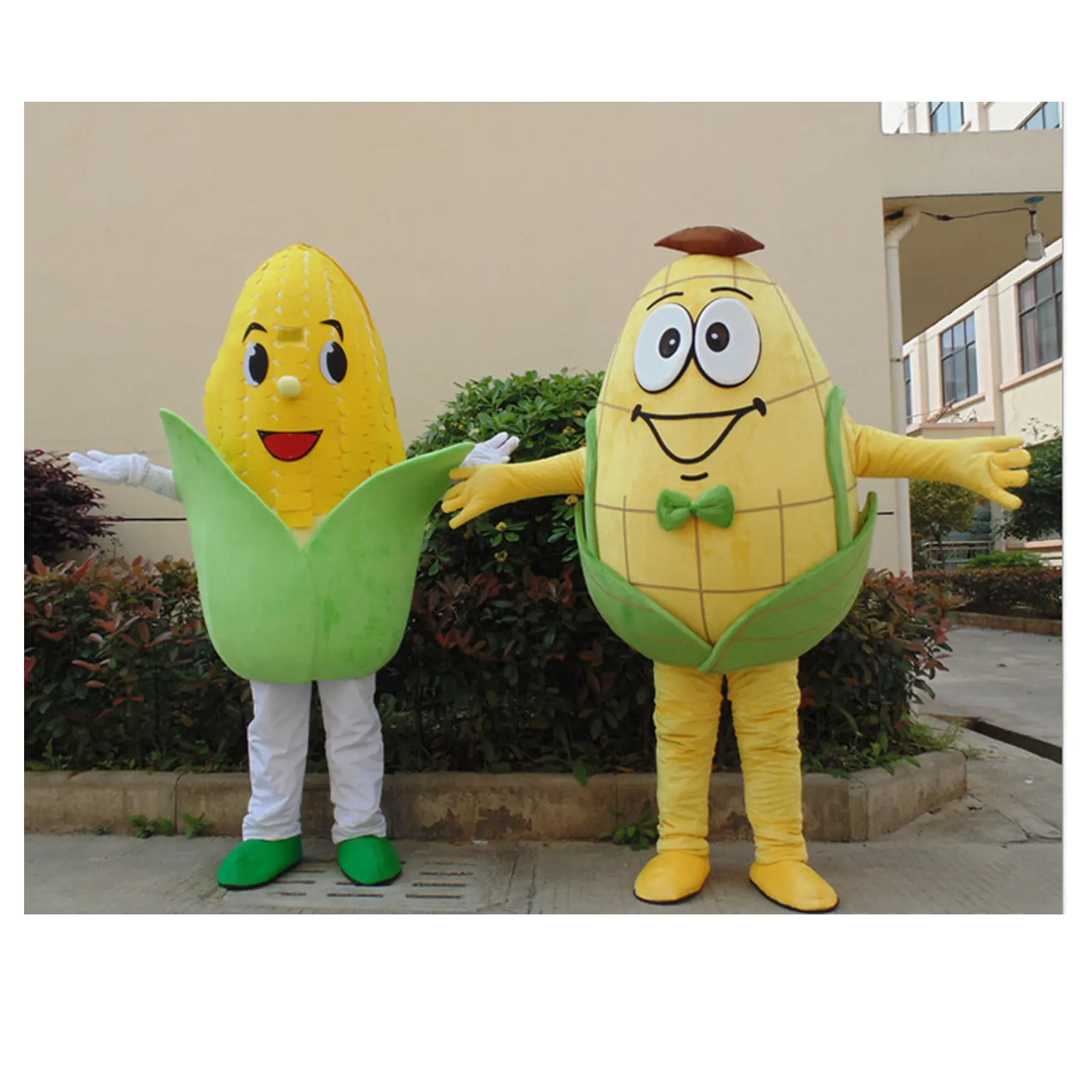 Fantaisie légumes en peluche costume de marche, maïs adulte costume de mascotte à vendre