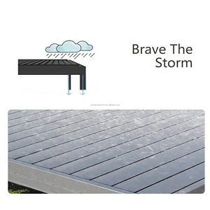 Pergola <span class=keywords><strong>en</strong></span> aluminium <span class=keywords><strong>de</strong></span> qualité industrielle avec revêtement ignifuge, longueurs personnalisées pour projets commerciaux, gazebo à structure <span class=keywords><strong>en</strong></span> aluminium - Product Image 4