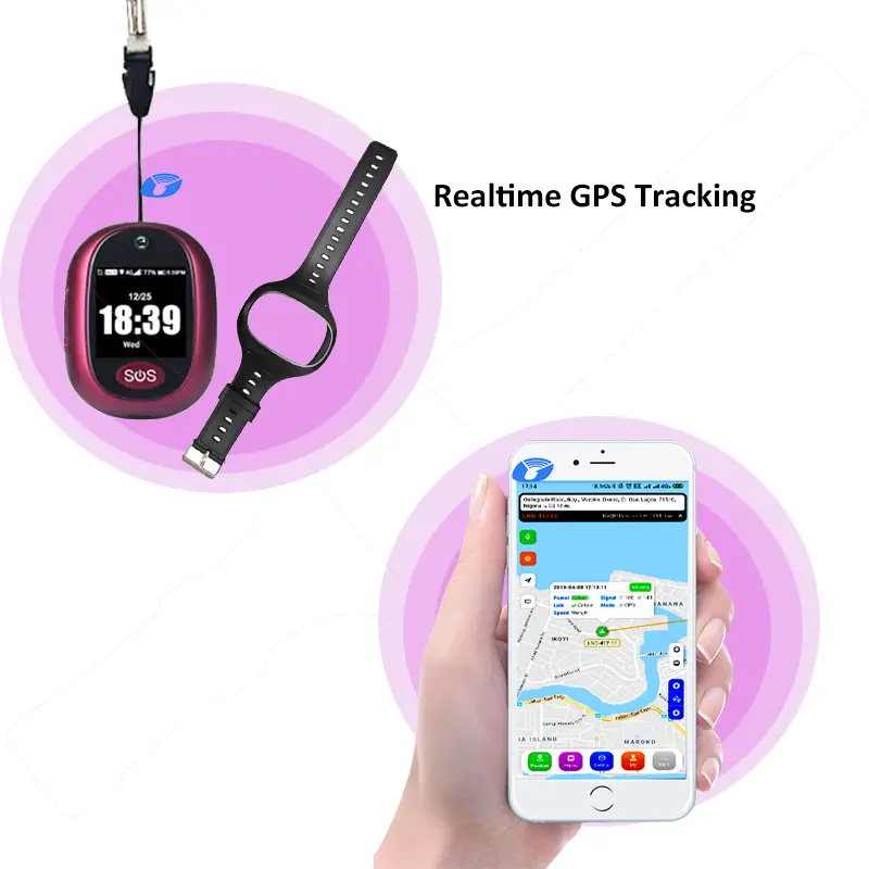 Mini reloj inteligente con GPS para niños, dispositivo de seguimiento de localización en vivo, 4G