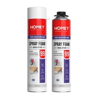 Pour l'isolation des plafonds, mousse PU ignifuge B3 à double face, monocomposant, pour la construction et la menuiserie