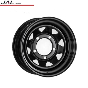 Nuevas Llantas <span class=keywords><strong>de</strong></span> Acero JAL 4WD <span class=keywords><strong>Todoterreno</strong></span> <span class=keywords><strong>de</strong></span> 8 Radios, Negras, 5x139.7 PCD, Beadlock, 16x8/10, Certificadas CE/DOT para Reemplazo - Product Image 6