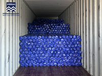 Bâche en PE MILLION 110 g/m² bleu roi, résistante aux UV, imperméable, avec œillets métalliques pour camions à plateau et protection de marchandises