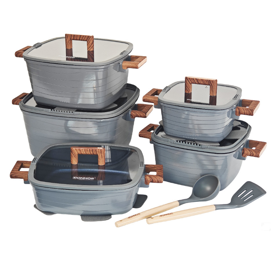 Gray-15-piece set