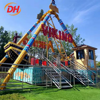 Manège à double usage « Thrill » : Bateau pirate oscillant, structure en acier sur mesure, pour parcs d'attractions extérieurs, destiné aux acheteurs mondiaux de parcs de divertissement