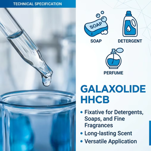 Galaxolide CAS 1222-05-5 Suministro a Granel Fijador de Grado Perfumado HHCB para Jabón y Detergente Musk Galaxolide 50% 70% en DEP - Product Image 4